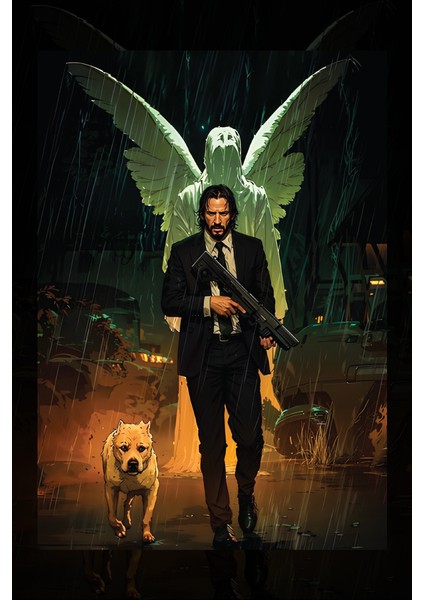 Jhon Wick Ölüm Meleği Kanvas Tablo