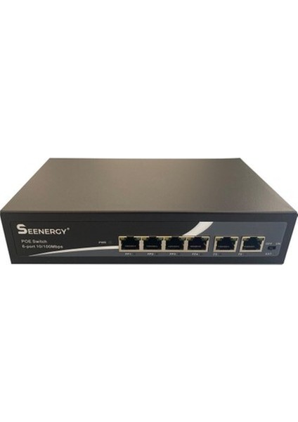 SE- 1004+2FE 4 Port Poe Switch 4 Poe 10/ 100 Mbps 4 Kanal Poe Switch