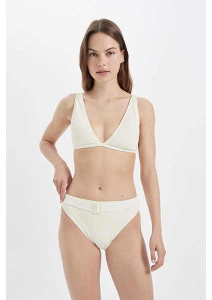 Regular Fit Ribana Basic Düz Bikini Üstü T5224AZ24SM fiyatları