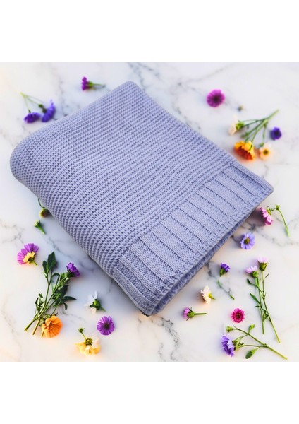 Kişiye Özel Triko Bebek Battaniyesi - %100 Pamuk, Yumuşak, Hediye ve Baby Shower Için Ideal