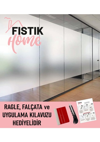 Buzlu Cam Filmi Yapışkanlı Folyo 9000