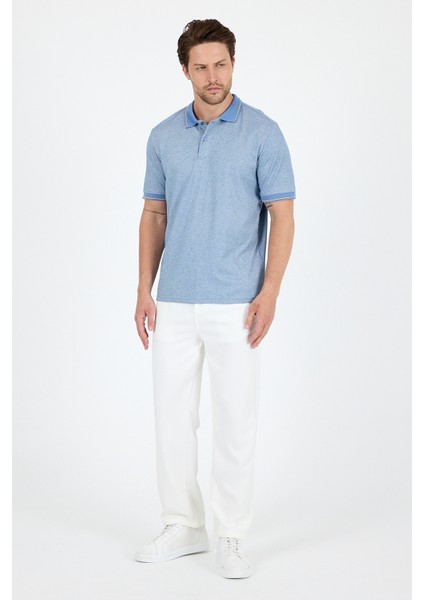 Erkek Oxford Polo Yaka T-Shirt Şık ve Rahat Kısa Kollu Erkek Tişört 5029