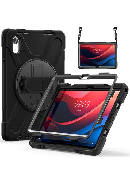 Huawei Matepad Se 11" Inç 2024 Uyumlu Tablet Kılıf Koruyucu Standlı Askılı Defender Zırh Tank Kapak indirimleri