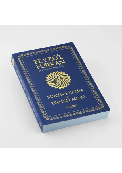 Feyzü'l Furkan Kur'ân-I Kerîm ve Tefsirli Meali (Büyük Boy - Mushaf ve Meal - Ince Cilt) Lacivert modelleri
