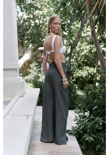 Fabriyonto Asimetrik Antrasit Uzun Etek fırsatları