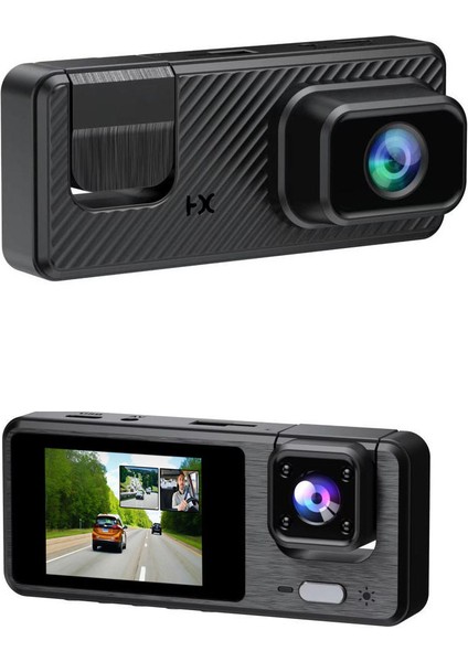 Q301 Wifi Destekli 3 Kameralı Araç Kamerası – Geri Görüş, Mobil Uygulama, Gece Görüşü, 1080P Full Hd Kayıt