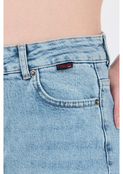 Buzkar Yüksek Bel Mom Fit Jean Pantolon 1050 fırsatları