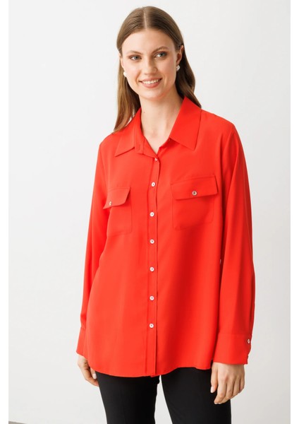 Kapak Cepli Düğmeli Gömlek fiyatları