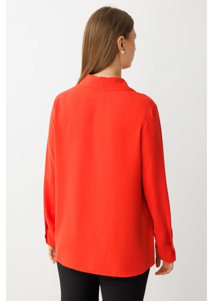 Kapak Cepli Düğmeli Gömlek