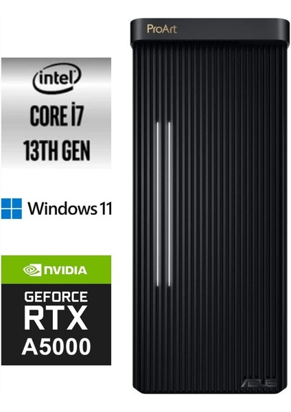 Proart I7-13700 PD500TE-713700173X-222 128GB 4tb M.2+2tb SSD Nvidia Rtx A5000 24GB Windows 11 Pro Masaüstü Bilgisayar