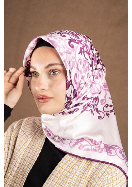 Varaklı Saten Eşarp Koleksiyonu Ebat 95 x 95 fiyatları