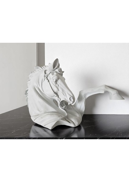 At Figürü | Polyester Biblo | Klasik Tasarım (45X25X18) fiyatları