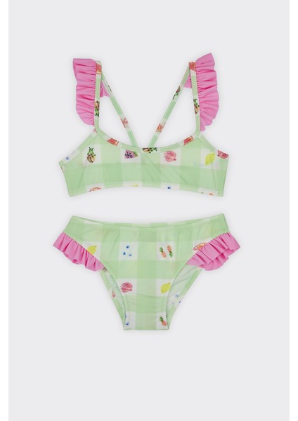 Kız Çocuk Meyve Desenli Bikini