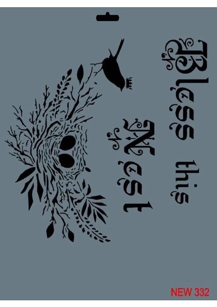 Rich New Seri N-332 Stencil 35X25 cm