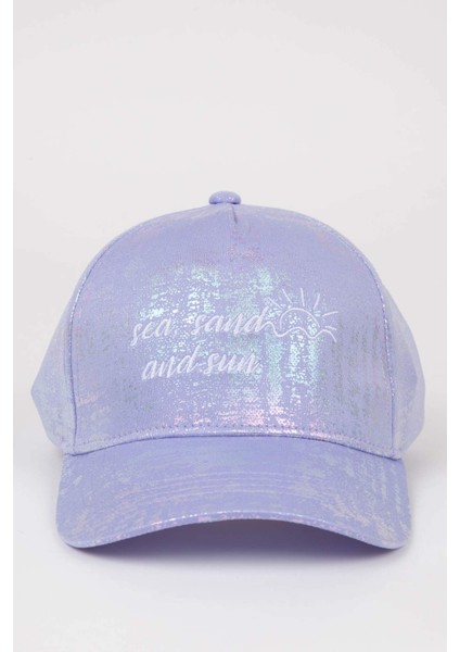 Kız Çocuk Nakışlı Simli Kumaş Beyzbol Basketbol Şapkası C0584A824SM fırsatları