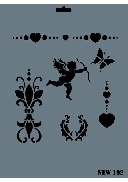 Rich New Seri N-192 Stencil 35X25 cm