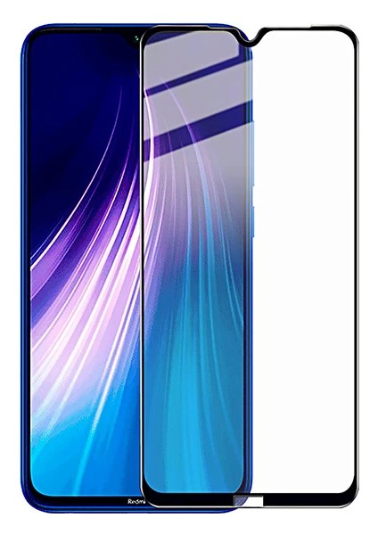 Xiaomi Redmi Note 8 3D Full Glue Tempered Cam Ekran KORUYUCU-(5775) - NTR6664-2899