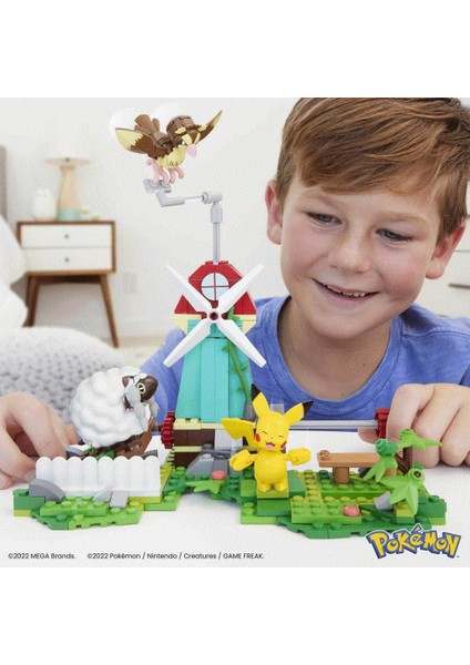 Bfs Nessiworld HKT21 Mega™ Pokémon™ Countryside Windmill - Yel Değirmeni Kasabası Seti 240 Parça +7 Yaş