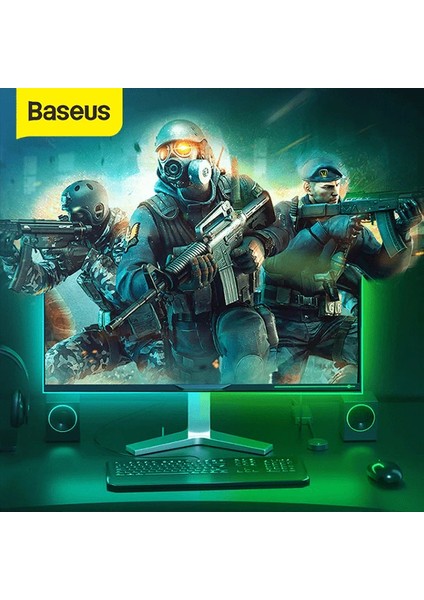 Baseus Game Light Rgb 5050 Esnek Oyuncu Pc LED Şerit Işık 5W15 M-(5775) - NTR7882-5629