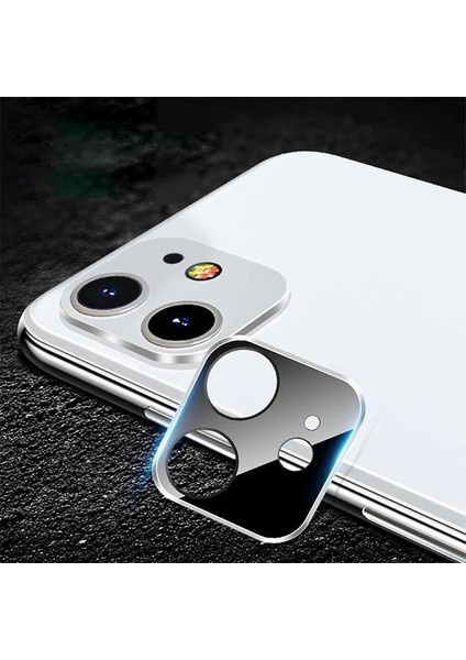 iPhone 11 6.1 Inch 3D Metal Kamera Koruyucu Metal LENS-(5775) - NTR1358-5109