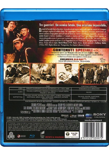 Navaron'un Topları (The Guns Of Navarone) Blu-Ray