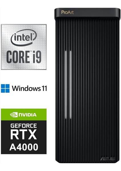 Proart I9-13900KF PD500TE-713700173X-556 32GB 2tb M.2+2tb SSD Pny Rtx A4000 16GB Windows 11 Pro Masaüstü Bilgisayar