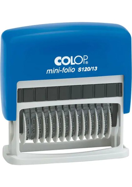 S120/13 Numaratör Kaşe(Tr) Mavi Kasa Mavi Keçe - 4X42MM