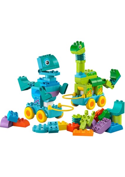 LEGO Duplo Kasabası 3’ü 1 Arada Tekerlekli Dinozorlar 10451