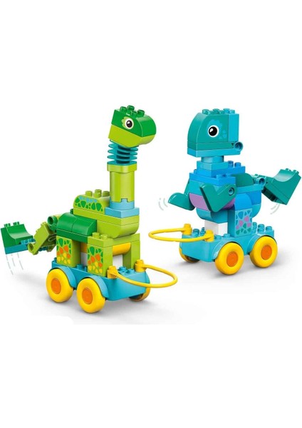 LEGO Duplo Kasabası 3’ü 1 Arada Tekerlekli Dinozorlar 10451