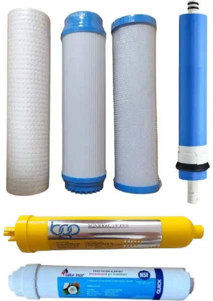 Reverse Osmosis Açık Kasa Su Arıtma 6 Aşama Filtre Seti