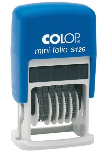 S126 Mini Oto.numaratör Kaşe Mavi Kasa Siyah Keçe