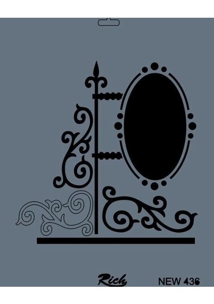 Rich New Seri N-436 Stencil 35X25 cm