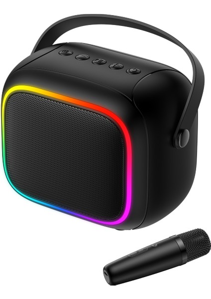 SK818BT Rgb Mikrofonlu Bluetooth Hoparlör 5 Modlu Ses, Bluetooth 5.4, Karaoke