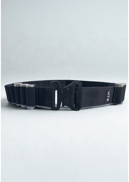 12 Kalibre 32’li Taktik Fişeklik Kemeri – Yüksek Mukavemetli Lastik, Taktik Toka, Esnemez Yapı