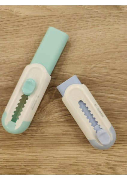 E-Grip Yumuşak Silgi Sürgülü Açılır -Kapanır Pastel Renkler 2 Adet modelleri