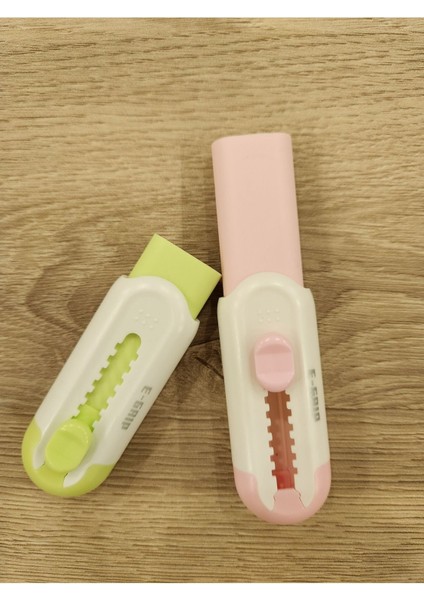 E-Grip Yumuşak Silgi Sürgülü Açılır -Kapanır Pastel Renkler 2 Adet indirimleri