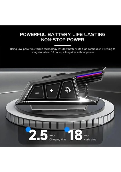 BT40 Kask Kulaklık Bluetooth Motosiklet Kulaklık Intercom 5.3