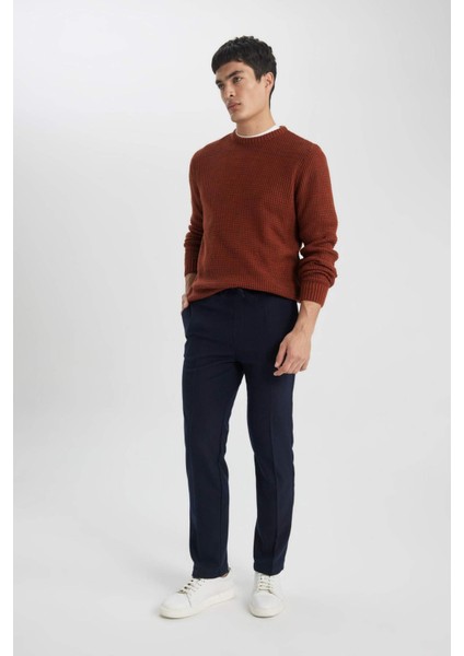 Yün Görünümlü Jogger Pantolon Cepli Düz Paça C1474AX23WN fırsatları