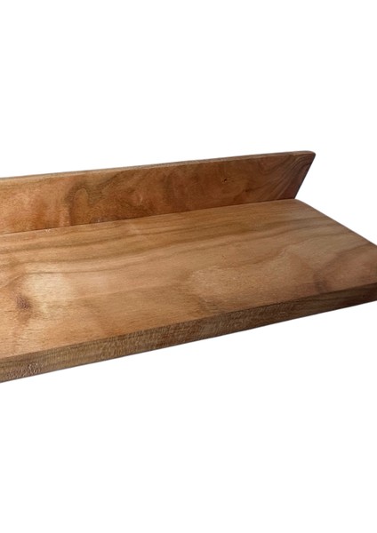 Dekoratif Ahşap Raf (El Yapımı Kiraz Ağacı)- 70X14 cm indirimleri