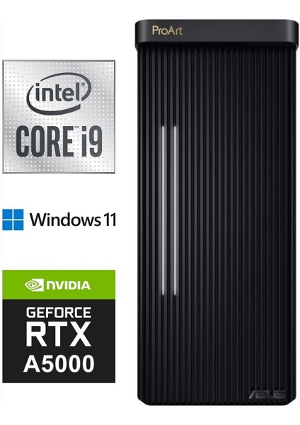 Proart I9-13900KF PD500TE-713700173X-424 32GB 2tb Nvidia Rtx A5000 24GB Windows 11 Pro Masaüstü Bilgisayar