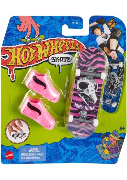 HGT46 Hot Wheels Skate Parmak Kaykay ve Ayakkabı Paketleri