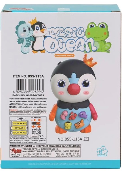 JLG-855-115A Işıklı ve Müzikli Penguen Pianosu -Vardem Oyuncak modelleri