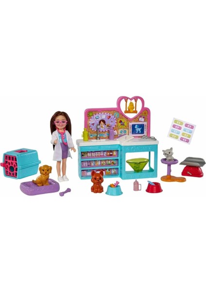 Bfs Barbie Chelsea Meslekleri Öğreniyor Veteriner Oyun Seti HGT12