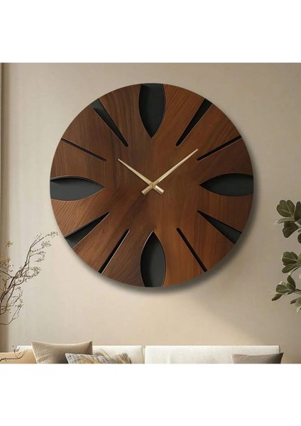 6mm Modern Ahşap Tasarimli Dekoratif Duvar Saat