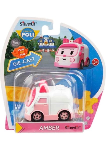 Robocar Poli Metal Araç Karakter Figür Amber