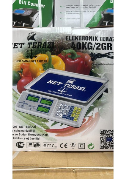 40KG Max Taşıma 2gr Hassasiyet 72 Saat Şarjlı Akülü Kullanım