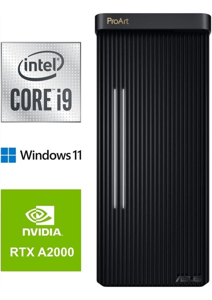 Proart I9-13900KF PD500TE-713700173X-396 32GB 1tb Pny Quadro A2000 12GB Windows 11 Pro Masaüstü Bilgisayar
