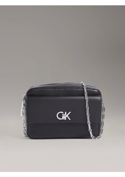 Ck Re-Lock Pocket Camera Bag Kadın Siyah Çanta LV04F3102G-UB1