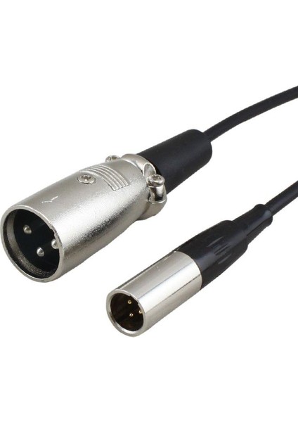 3 Pin Mini Xlr Erkek To 3 Pin Xlr Erkek Kablo 50 Cm