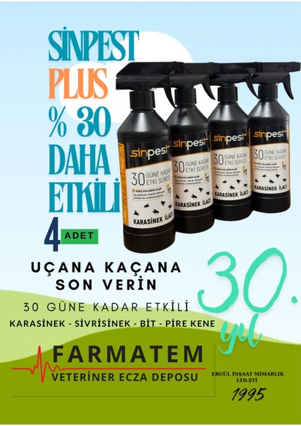Plus % 30 Daha Etkili 4 Adet 500ML